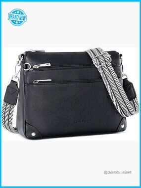 Crossbody Bag for Women RFID Travel Handbag Medium Shoulder Purse Adjustable